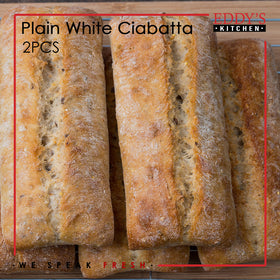 Plain White Ciabatta (1 pcs) خبز شيباتا ابيض